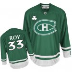 Jerseys Factory Cheap Canadiens St Patty's Day #33 Patrick Roy G