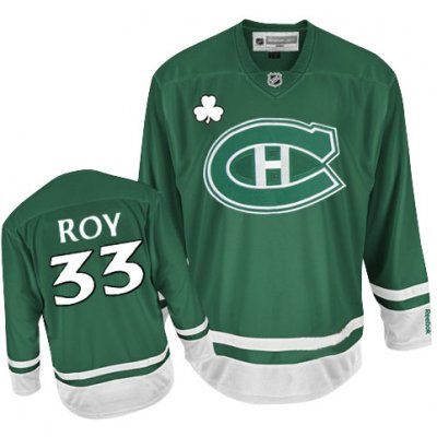 Jerseys Factory Cheap Canadiens St Patty's Day #33 Patrick Roy G