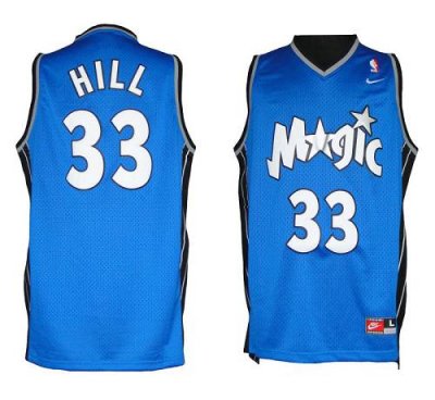 Jerseys Factory Cheap Magic #33 Grant Hill Blue Throwback Stitch