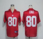 Jerseys Factory Cheap Giants #80 Victor Cruz Red Stitched NFL Je