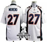 Jerseys Factory Cheap Nike Broncos #27 Knowshon Moreno White Sup