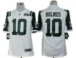 Jerseys Factory Cheap Nike Jets #10 Santonio Holmes White Men's
