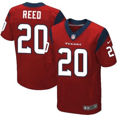Jerseys Factory Cheap Nike Texans #20 Ed Reed Red Alternate Men'