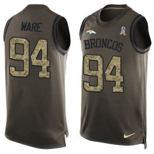 Jerseys Factory Cheap Nike Broncos #94 DeMarcus Ware Green Men's