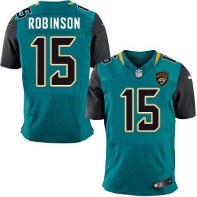 Jerseys Factory Cheap Nike Jaguars #15 Allen Robinson Teal Green