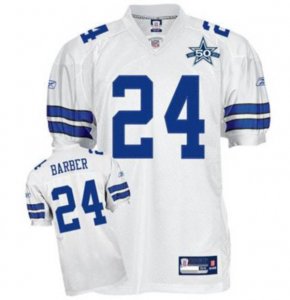 Jerseys Factory Cheap Cowboys #24 Marion Barber White Team 50TH
