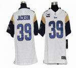 Jerseys Factory Cheap Nike Rams #39 Steven Jackson White With C