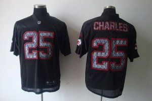 Jerseys Factory Cheap Sideline Black United Chiefs #25 Jamaal Ch