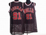 Jerseys Factory Cheap Bulls #91 Dennis Rodman Embroidered Black