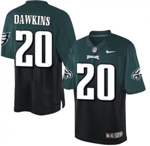 Jerseys Factory Cheap Nike Eagles #20 Brian Dawkins Midnight Gre