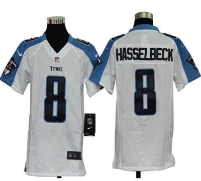 Jerseys Factory Cheap Nike Titans #8 Matt Hasselbeck White Youth