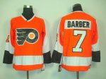 Jerseys Factory Cheap Flyers #7 Bill Barber Orange CCM Throwback