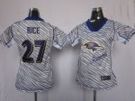 Jerseys Factory Cheap Nike Ravens #27 Ray Rice Zebra Women's Emb