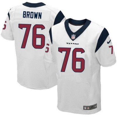 Jerseys Factory Cheap Nike Texans #76 Duane Brown White Men's St