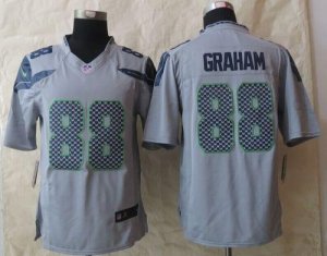 Jerseys Factory Cheap Nike Seahawks #88 Jimmy Graham Grey Altern