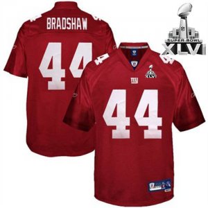 Jerseys Factory Cheap Giants #44 Ahmad Bradshaw Red Super Bowl X