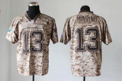 Jerseys Factory Cheap Nike Dolphins #13 Dan Marino Camo Men's Em