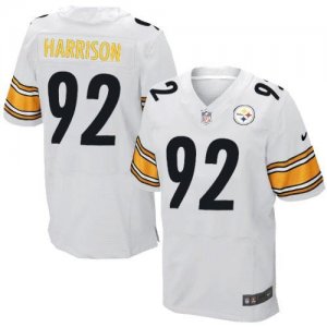 Jerseys Factory Cheap Nike Steelers #92 James Harrison White Men