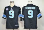 Jerseys Factory Cheap Nike Lions #9 Matthew Stafford Black Alter