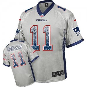 Jerseys Factory Cheap Nike Patriots #11 Julian Edelman Grey Men'