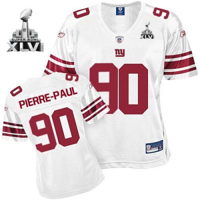 Jerseys Factory Cheap Giants #90 Jason Pierre-Paul White Women's