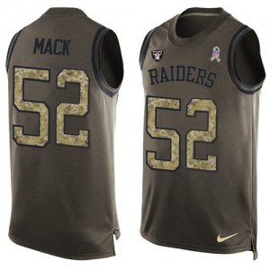 Jerseys Factory Cheap Nike Raiders #52 Khalil Mack Green Men's S