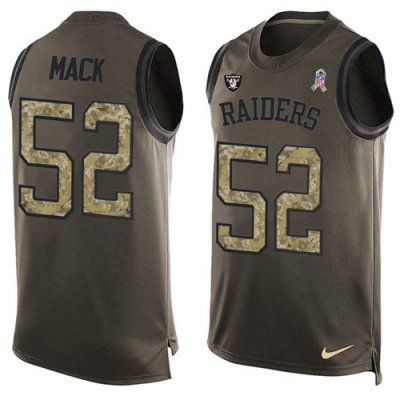 Jerseys Factory Cheap Nike Raiders #52 Khalil Mack Green Men's S