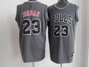 Jerseys Factory Cheap Bulls #23 Michael Jordan Grey Graystone II