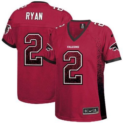 Jerseys Factory Cheap Nike Falcons #2 Matt Ryan Red Team Color W