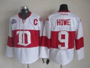 Jerseys Factory Cheap Red Wings #9 Gordie Howe White Winter Clas