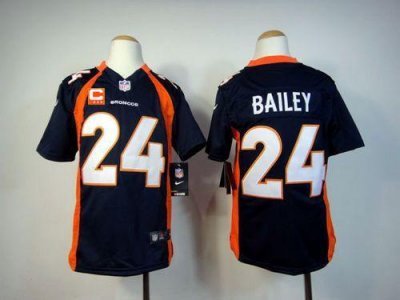 Jerseys Factory Cheap Nike Broncos #24 Champ Bailey Blue Alterna