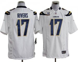 Jerseys Factory Cheap Nike Chargers #17 Philip Rivers White With