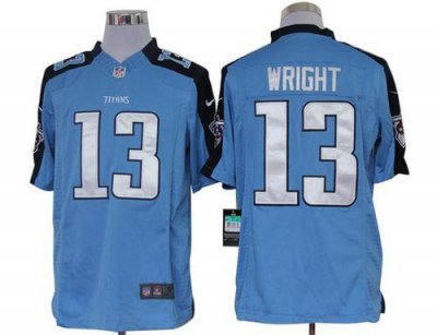 Jerseys Factory Cheap Nike Titans #13 Kendall Wright Light Blue