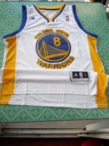 Jerseys Factory Cheap Warriors #8 Monta Ellis White Revolution 3
