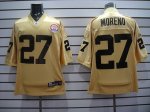 Jerseys Factory Cheap Broncos #27 Knowshon Moreno Gold With AFL