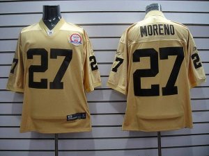 Jerseys Factory Cheap Broncos #27 Knowshon Moreno Gold With AFL