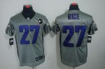 Jerseys Factory Cheap Nike Ravens #27 Ray Rice Grey Shadow With