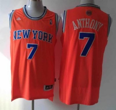 Jerseys Factory Cheap Revolution 30 Knicks #7 Carmelo Anthony Or