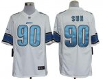 Jerseys Factory Cheap Nike Lions #90 Ndamukong Suh White Men's E