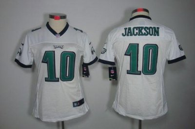 Jerseys Factory Cheap Nike Eagles #10 DeSean Jackson White Women