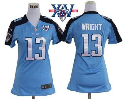 Jerseys Factory Cheap Nike Titans #13 Kendall Wright Light Blue