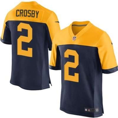 Jerseys Factory Cheap Nike Packers #2 Mason Crosby Navy Blue Alt