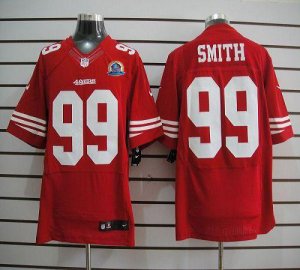 Jerseys Factory Cheap Nike 49ers #99 Aldon Smith Red Team Color