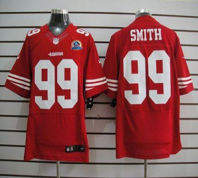 Jerseys Factory Cheap Nike 49ers #99 Aldon Smith Red Team Color