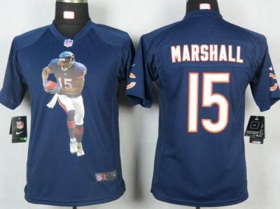Jerseys Factory Cheap Nike Bears #15 Brandon Marshall Navy Blue