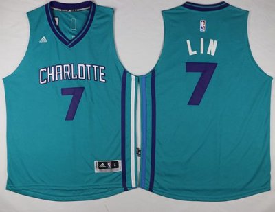 Jerseys Factory Cheap Hornets #7 Jeremy Lin Teal Stitched NBA Je