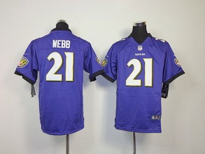 Jerseys Factory Cheap Nike Ravens #21 Lardarius Webb Purple Team