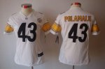 Jerseys Factory Cheap Nike Steelers #43 Troy Polamalu White Wome
