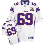 Jerseys Factory Cheap Vikings #69 Jared Allen White Team 50TH Pa