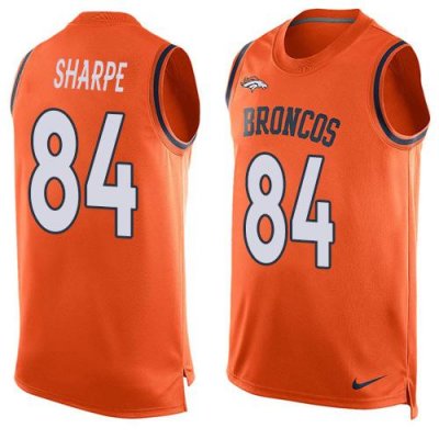 Jerseys Factory Cheap Nike Broncos #84 Shannon Sharpe Orange Tea